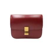 Pre-owned Leather crossbody-bags Celine Vintage , Red , Dames