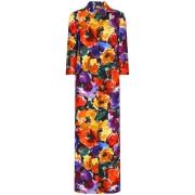 Bloemenprint Jas Klassieke Kraag Dolce & Gabbana , Multicolor , Dames