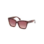 Stijlvolle zonnebril bruine gradientlens Max Mara , Brown , Dames