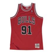 Chicago Bulls Dennis Rodman Jersey 1997-98 Mitchell & Ness , Red , Her...