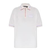 Polo met logo Versace , Beige , Dames