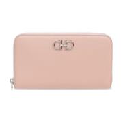 Leren portemonnee Salvatore Ferragamo , Pink , Dames