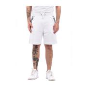 Witte sportieve shorts voor mannen Love Moschino , White , Heren