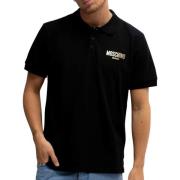 Zwarte Polo Shirt Klassieke Stijl Love Moschino , Black , Heren