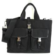 Pre-owned Leather shoulder-bags Prada Vintage , Black , Dames