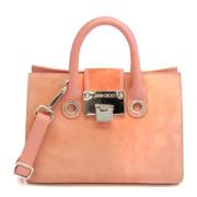 Pre-owned Leather handbags Jimmy Choo Pre-owned , Pink , Dames