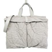 Pre-owned Nylon handbags Salvatore Ferragamo Pre-owned , Gray , Dames