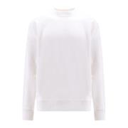 Witte Aw23 Heren Sweatshirt van Katoen Diesel , White , Heren