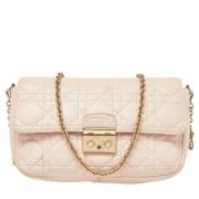 Pre-owned Leather clutches Dior Vintage , Pink , Dames