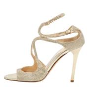 Pre-owned Fabric sandals Jimmy Choo Pre-owned , Yellow , Dames