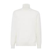 Luxe Truien Collectie Brunello Cucinelli , White , Heren