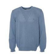 Katoenen Gebreid Sweatshirt Losse Pasvorm Carhartt Wip , Blue , Heren