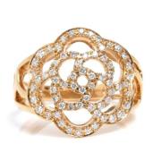 Pre-owned Rose Gold rings Chanel Vintage , Yellow , Dames