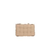 Beige Intrecciato Nappa Schoudertas Bottega Veneta , Beige , Dames