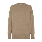 Bruine Sweaters voor Mannen Brunello Cucinelli , Brown , Dames