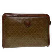 Pre-owned Canvas clutches Celine Vintage , Brown , Dames