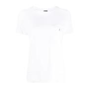 Wit Casual T-shirt voor vrouwen Lorena Antoniazzi , White , Dames