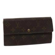 Pre-owned Canvas wallets Louis Vuitton Vintage , Brown , Dames