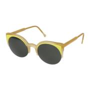 Lime Surface Zonnebril Lucia Retrosuperfuture , Yellow , Unisex