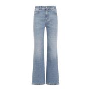 Blauwe Distressed Katoenen Jeans Chloé , Blue , Dames