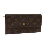 Pre-owned Canvas wallets Louis Vuitton Vintage , Brown , Dames