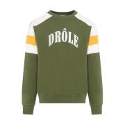 Groene Sport Sweatshirt Ss24 Drole de Monsieur , Multicolor , Heren