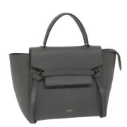 Pre-owned Leather celine-bags Celine Vintage , Gray , Dames