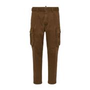 Groene Plooi Broek Dsquared2 , Brown , Heren