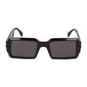 Vierkante acetaat zonnebril Fendi , Black , Dames