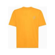 Tech Stof Hardloop Crew Neck T-Shirt Nike , Orange , Heren