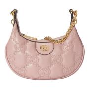 Matelassé Crossbody Tas met GG Logo Gucci , Pink , Dames