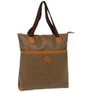 Pre-owned Canvas totes Gucci Vintage , Brown , Dames