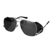 Leren Spoiler Zonnebril SL 653 Saint Laurent , Gray , Heren