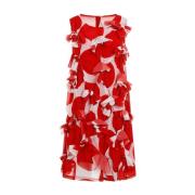 Rode Bloemenjurk Comme des Garçons , Red , Dames