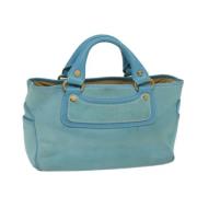 Pre-owned Suede celine-bags Celine Vintage , Blue , Dames