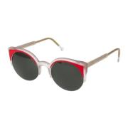 Koraaloppervlak zonnebril Lucia stijl Retrosuperfuture , Red , Unisex