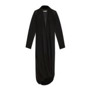 Gerimpelde Jurk MM6 Maison Margiela , Black , Dames