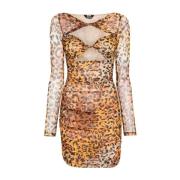 Bruine Jurk voor Vrouwen Just Cavalli , Multicolor , Dames