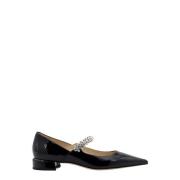 Zwarte Leren Pumps met Puntige Neus Jimmy Choo , Black , Dames