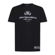 Zwarte T-shirts en Polos Dolce & Gabbana , Black , Heren