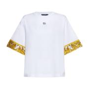 Stijlvolle T-shirts en Polos Dolce & Gabbana , White , Dames