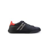 Moderne lage leren sneakers voor heren Hogan , Black , Heren