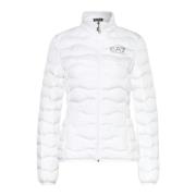 Witte Bomberjack Lente/Zomer 2024 Emporio Armani EA7 , White , Dames