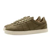 Leda Sneaker Logo Gegraveerd Leer AGL , Beige , Dames