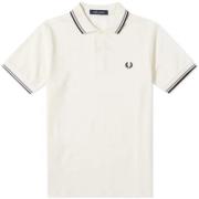 Slim Fit Twin Tipped Polo Fred Perry , White , Heren