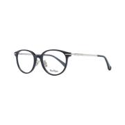 Zwarte ronde plastic optische monturen Max Mara , Black , Dames