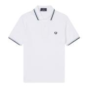 Original Twin Tipped Polo White Ice Navy Fred Perry , White , Heren