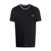 T-Shirts Fred Perry , Black , Heren