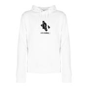 Eenvoudige Hoodie met Verstelbare Capuchon Les Hommes , White , Heren