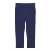 Slim Crêpe Broek Elena Mirò , Blue , Dames